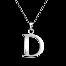 Fashion Necklace Letter D Creative Unique Simple Minimalism