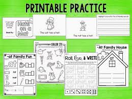 Huge Freebie To Practice At Family Words Whole Group Small Group And No Prep Printables Word Families Alphabet Kindergarten Kindergarten Language Arts