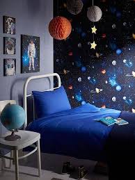 To The Moon Garland Space Themed Room Boys Bedroom Wallpaper Outer Space Bedroom