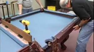 Depending on the type of pool table you want, the cost to buy one new can range from $1,000 to $5,000 and up, so investing in upkeep every few years makes good financial sense. How To Install A Pool Table Pockets And Rails Home Billiards Youtube
