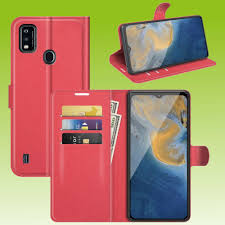 ZTE Blade A51 Handy Tasche Rot Etuis ...