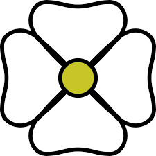 Image Result For Four Petal Flower Outline Flower Template Flower Images Free Flower Outline