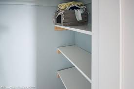 The shelving material is available in precut widths for convenience. The Easiest Diy Closet Shelves Jenna Kate At Home