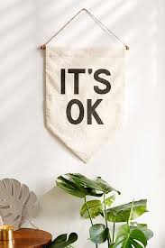 Secret Holiday Co It S Ok Banner Diy Interior Decor Home Decor Wall Art Decor