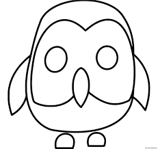 Color the character of roblox on the model. Roblox Adopt Me Owl Coloring Pages Printable