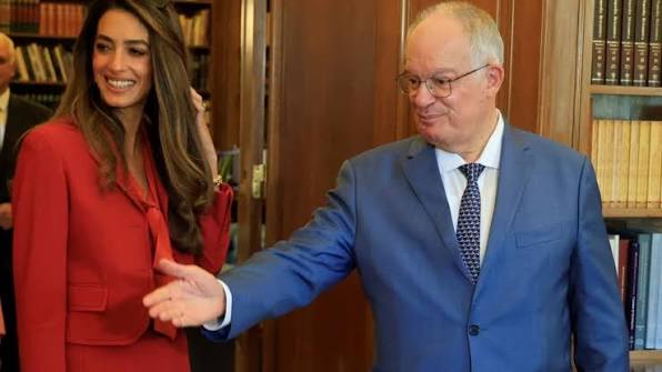 Τασούλας: Συνάντηση με την Αμάλ Κλούνεϊ στο Προεδρικό Μέγαρο ▪️ Link στα  σχόλια
