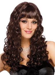 Brunette Wig Dark Brown Wigs For Halloween Bestung Long Curly Wavy Dark  Brown Wigs For Women