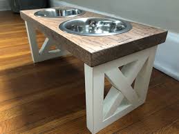 Elevated Pet Dog Stand Feeder Waterer Farmhouse Dog Bowls In 2020 Dog Food Stands Dog Bowls Dog Food Storage
