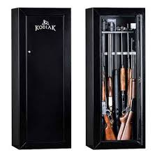 It will securely store your guns, but will also allow you to showcase them as build this gun storage idea. Rhino Ksc552116 Gun Cabinet 14 Long Guns Maximum Security Safes