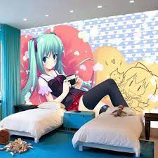 Aliexpress Com Buy Hatsune Miku Wallpaper 3d Photo Wallpaper Vocaloid Girls Bedroom Custom Wall Mural Room Dec Custom Wall Murals Mural Wallpaper Wall Murals