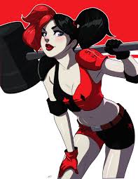 I chose the red and black version of her because it hadnt really been done before and it makes her look more psycho. Matthew Orders Harley Quinn