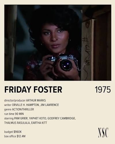 Celebrating 50 Years of Friday Foster - Released on December 25, 1975  ⠀⠀⠀⠀⠀⠀⠀⠀⠀ Friday Foster lit up the screen — starring the legendary Pam  Grier and featuring an unforgettable cast including Yaphet
