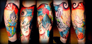 Dragonball Z Vegeta Leg Sleeve Geek Tattoo Dragon Ball Z Cool Tattoos