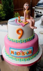 Collections Of Pool Party Birthday Cake