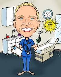 Retirement Caricature Portrait Drawing From Photo