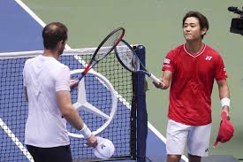 I would like to tell you not only about tennis, but also about tennis players, training, diet, and many other things. Tennis U S Open Yoshihito Nishioka 007 Japan Forward