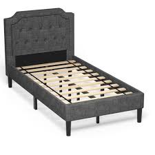 Maybe you would like to learn more about one of these? Costway Twin Upholstered Platform Bed Frame Linen Headboard Mattress Foundation Target
