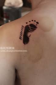 See more ideas about tattoos, tattoos for daughters, name tattoos. Baby Footprint Tattoo Baby Foot Print Footprint Tattoo Name Date Tattoos At Repinned Net