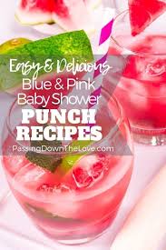Easy Pink And Blue Baby Shower Punch Recipes Choose A Pink Baby Shower Punch Or Blue Baby Show Baby Shower Punch Recipes Baby Shower Punch Baby Shower Drinks