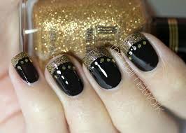 25 trendiest pink and red nails to explore; Amazing Black And Gold Nail Designs Fashionsy Com