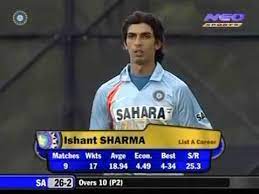 Ishant sharma's scorching inswinger to dismiss jos buttler. 19 Year Old Ishant Sharma Odi Debut Bowls His 1st Over In Odi 2007 Youtube