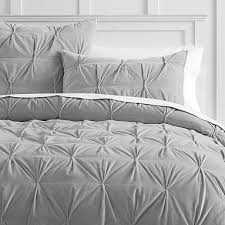 Velvet Pintuck Quilt Sham Black And Grey Bedding Cute Bedspreads Girl Beds