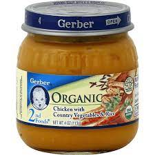 Gerber 2nd Foods Chicken Organic With Country Vegetables Rice Baby Food Snacks Price Cutter