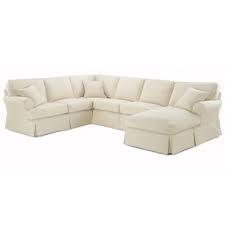 Friday Twill 4 Pc Slipcover Chaise Sectional 126x100 2 649 On Sale Slipcovers Sectional Sofa Living Room Sets