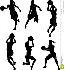 Basketball Female Silhouettes Basketball Silhouette Basketball Girls Basketball Theme