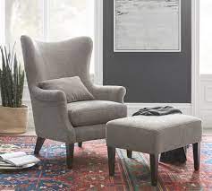 Champlain Wingback Upholstered Armchair Living Room Chairs Upholstered Arm Chair Arm Chairs Living Room