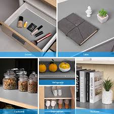 Check spelling or type a new query. Amorus 3 Rolls Plastic Shelf Liners For Kitchen Cabinet Drawer Non Adhesive Refrigerator Mat For Shelves Table Dresser 17 7 X 59 Inches Grey Pricepulse
