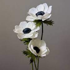 Crepe Paper Anemone Bouquet 3 Stems Paper Flowers By Nectarhollow Beautiful Flowers Anemone Flower Flower Aesthetic