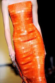 Black And Orange Dress Armani Prive Fall Winter 2011 2012 Fashion Orange Fashion Orange Dress