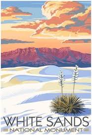 White Sands National Monument New Mexico Sunset Scene Poster Allposters Com In 2020 White Sands National Monument Travel Posters National Park Posters