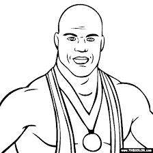 Wwe coloring pages printable wrestling mysterio brock undertaker lesnar mask randy orton rey rock sheets kane reigns roman drawing line. Famous People Online Coloring Pages