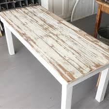 Farmhouse Table Made From An Old Planked Door Measures 6 Ft Long By 30 Wide Door Farmho White Farmhouse Table Painted Farmhouse Table Cottage Table
