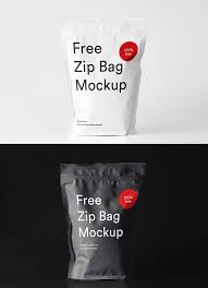 Free Zip Bag Mockup Bag Mockup Zipped Bag Graphic Design Mockup
