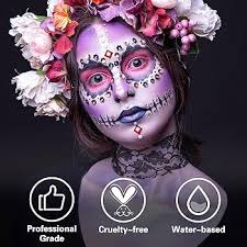 Amazon.com: BOBISUKA Light Purple Face Body Paint, Water Based Face  Painting for Art Theater Halloween Party Cosplay Clown SFX Makeup for Women  Adults, Non-Toxic Washable : Arts, Crafts & Sewing