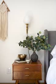 I designed the lighting so that the top light and the inside lights can be turned on separately or together. Bedroom Wall Sconces Vs Table Lamps Brepurposed