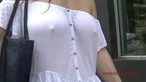 EW 490 - Heather Silk Wet Shirt! Voyeur pulls her top down while taking a  photo! - XNXX.COM