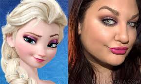 elsa frozen makeup look tutorial