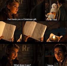 This Is When It Was Christmas Eve Because Of The Snowman They Built For Max And Max Giving Liesel A Gift The Book Thief Book Humor Inspirational Movies