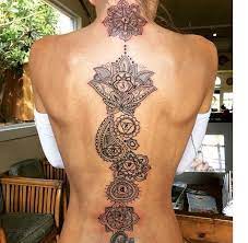 Pin By Anamarie Garcia On Ink Pattern Tattoo Tattoos Spine Tattoos For Women