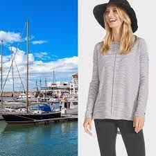 Upf 50 Stripes A Timeless Elegant Motif Inspired By The Seafaring Mediterranean Get Your Stripe On Coolibar Fashion Resort Collection