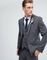 Farah Skinny Wedding Suit Jacket In Charcoal Fleck Menssuitscharcoal Anzug Jacke Anzug Anzug Anthrazit