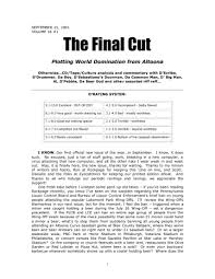 null, null, '7', '8', '5', '2', '1', null, '5': The Final Cut Manualzz