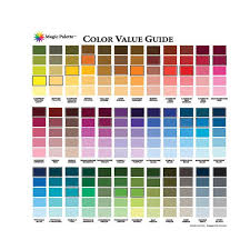 magic palette artists color value guide paint color chart