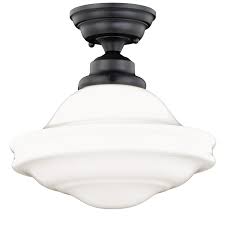Get $5 off when you sign up for emails with savings and tips. Huntley Oil Rubbed Bronze Farmhouse Milk White Semi Flush Mount Light 12 In W X 11 75 In H X 12 In D Overstock 20906799