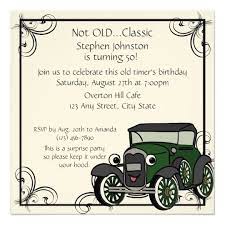 Antique Car Birthday Invitation Zazzle Com In 2021 Cars Birthday Invitations Cars Birthday Cars Theme Birthday Party