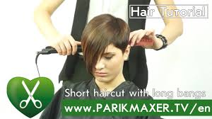 Bangs are an essential style statement that looks amazing on those who get it right. Short Haircut With Long Bangs Parikmaxer Tv English Version Youtube